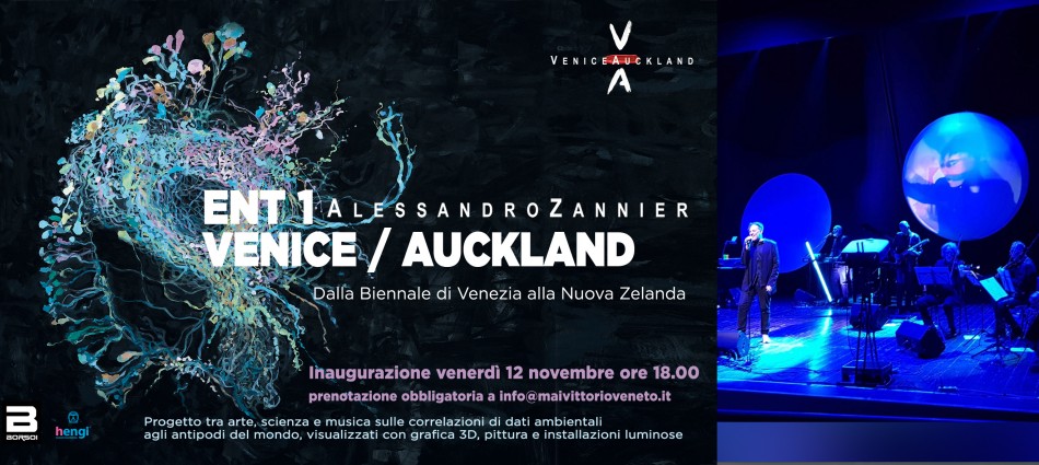 Double appointment in Vittorio Veneto: retrospective solo exhibition for "ENT 1 Venice / Auckland" and concert at the Teatro da Ponte